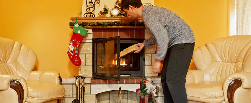 Rusted Metal Fireplace Restoration in Rock Springs, Wyoming